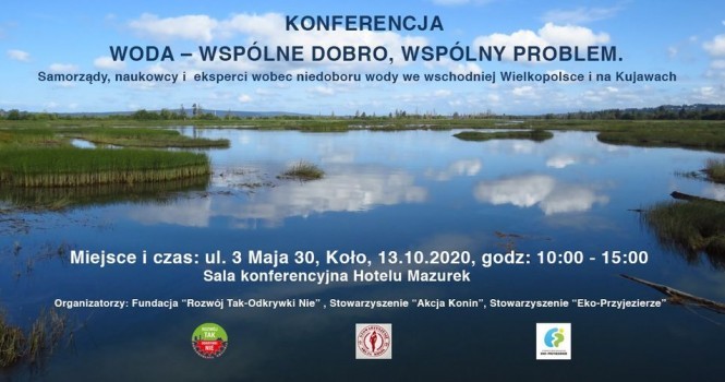 Konferencja pt. Woda - wspólne dobro, wspólny problem